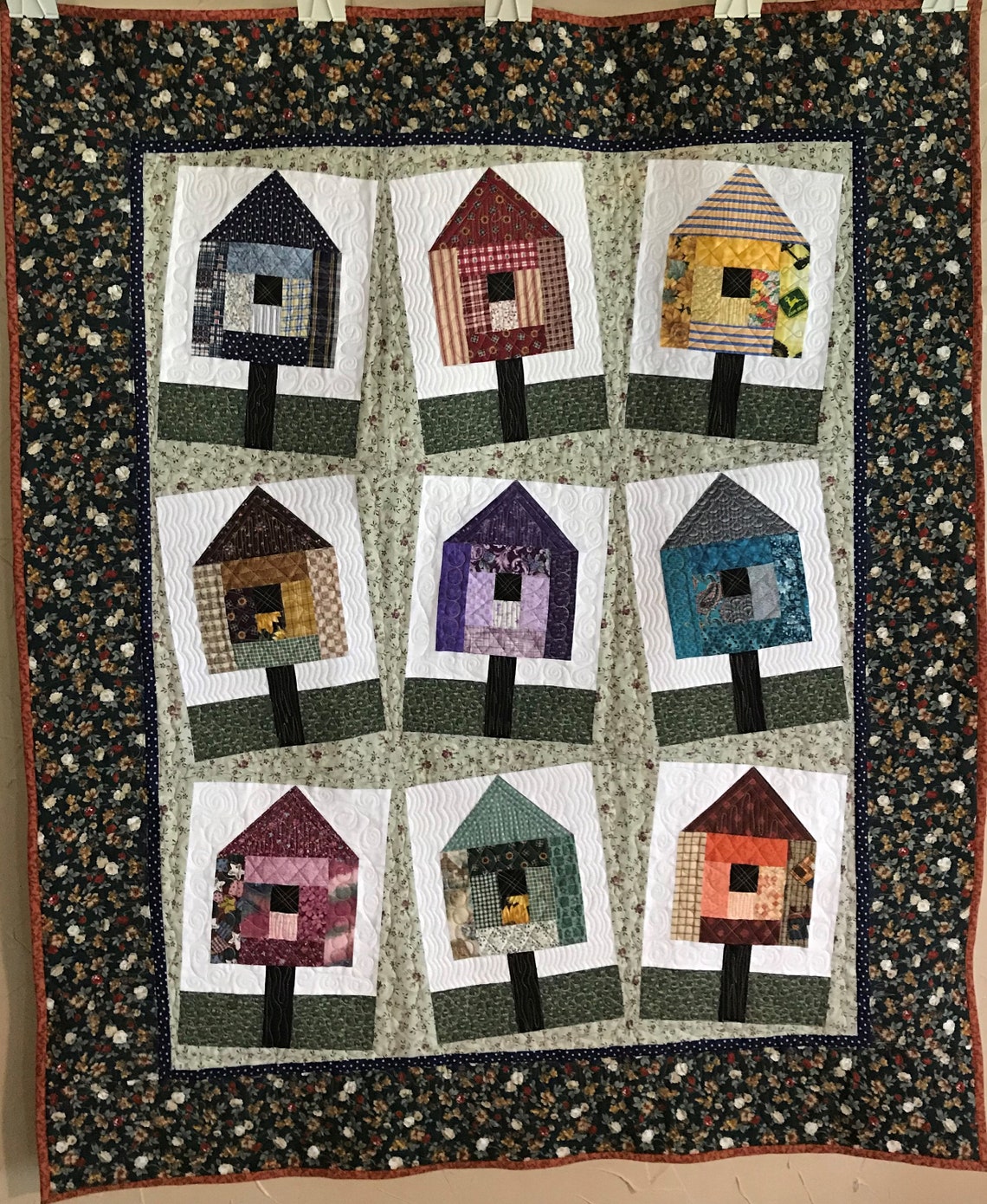 Custom Birdhouse Quilt Etsy