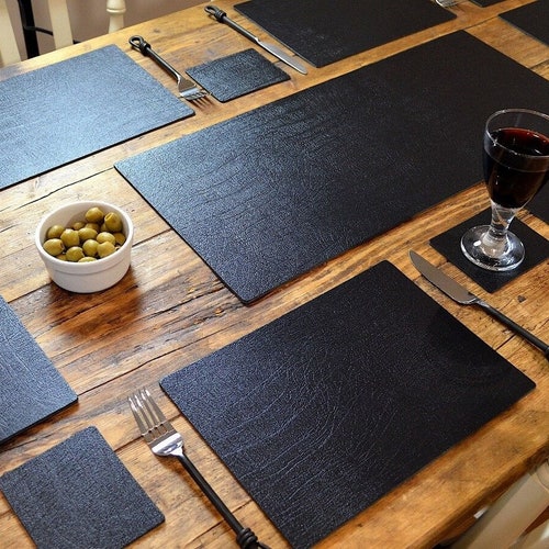Placemats and Coasters Dining Table Serving Set Personalised Etsy UK