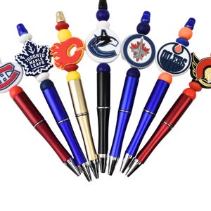Silikon Perlen Stifte/Schlüsselanhänger - 30 + Hockey-Teams