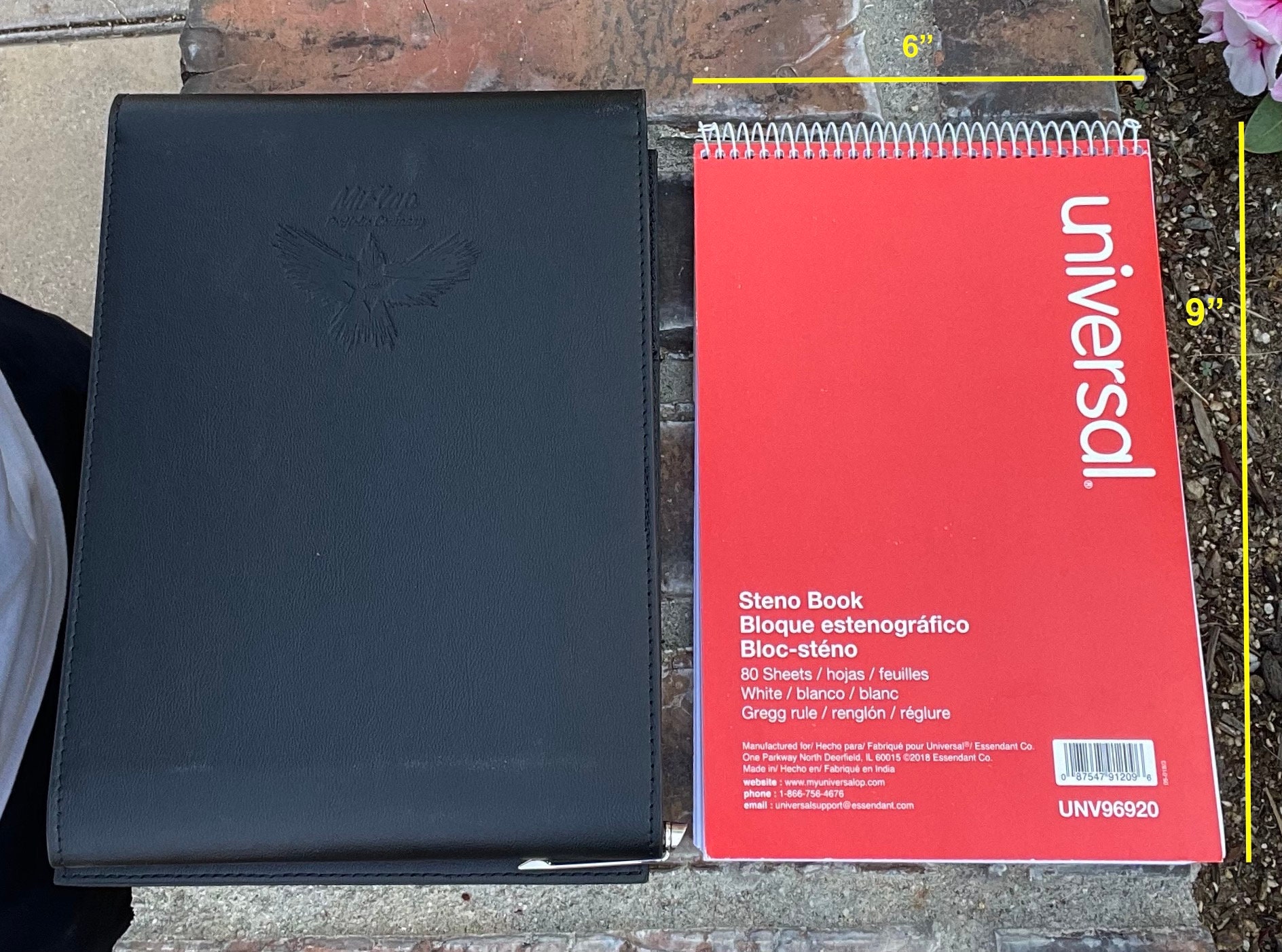 Distressed Leather A5 Moleskine Artist Brush Pencil Organizer Case