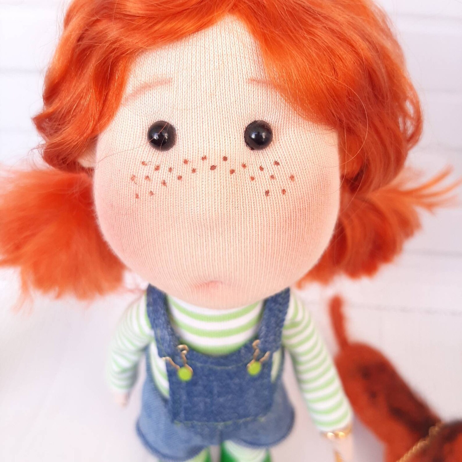 Puppe mit roten Haaren Puppe mit orangen Haaren Puppe mit Etsy