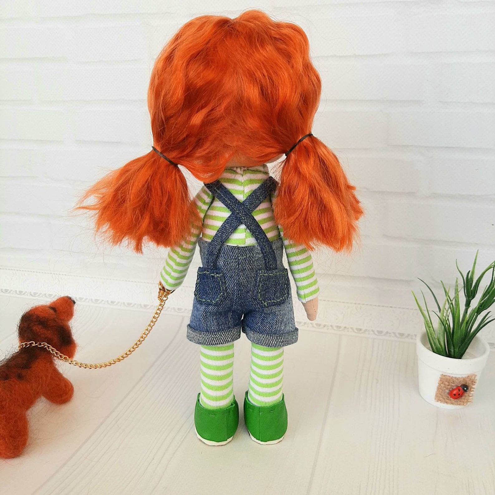 Puppe mit roten Haaren Puppe mit orangen Haaren Puppe mit Etsy