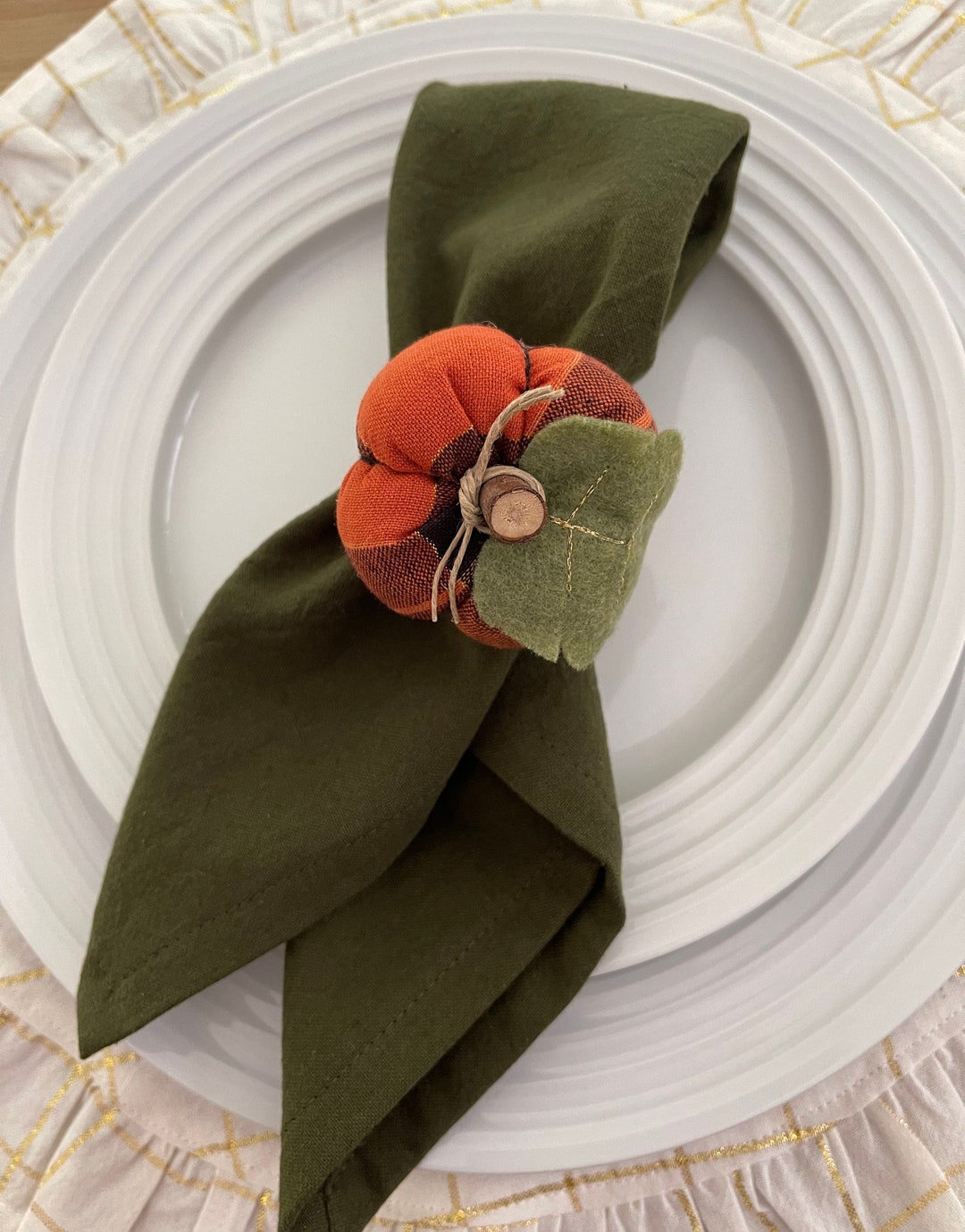 Napkin Rings Fall Napkin Rings Pumpkins Napkin Rings Etsy