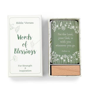 Bible Verse Cards with Stand | Scripture Cards Set | Christian Gift for Women | Words of Blessings
