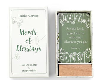 Bible Verse Cards with Stand | Scripture Cards Set | Christian Gift for Women | Encouragement Gift for Her