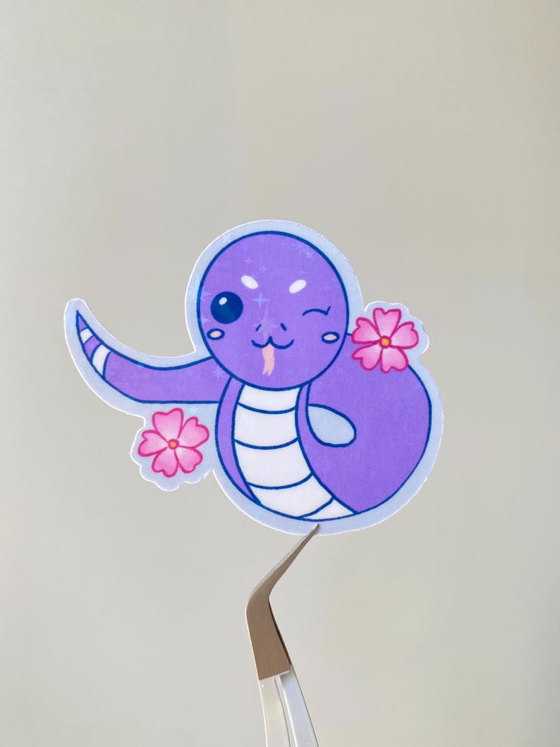 Lucky Year of the Snake Sticker // Lunar New Year Sticker, Holographic ...