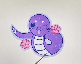 Adesivo Anno Fortunato del Serpente // Adesivo Capodanno Lunare, olografico