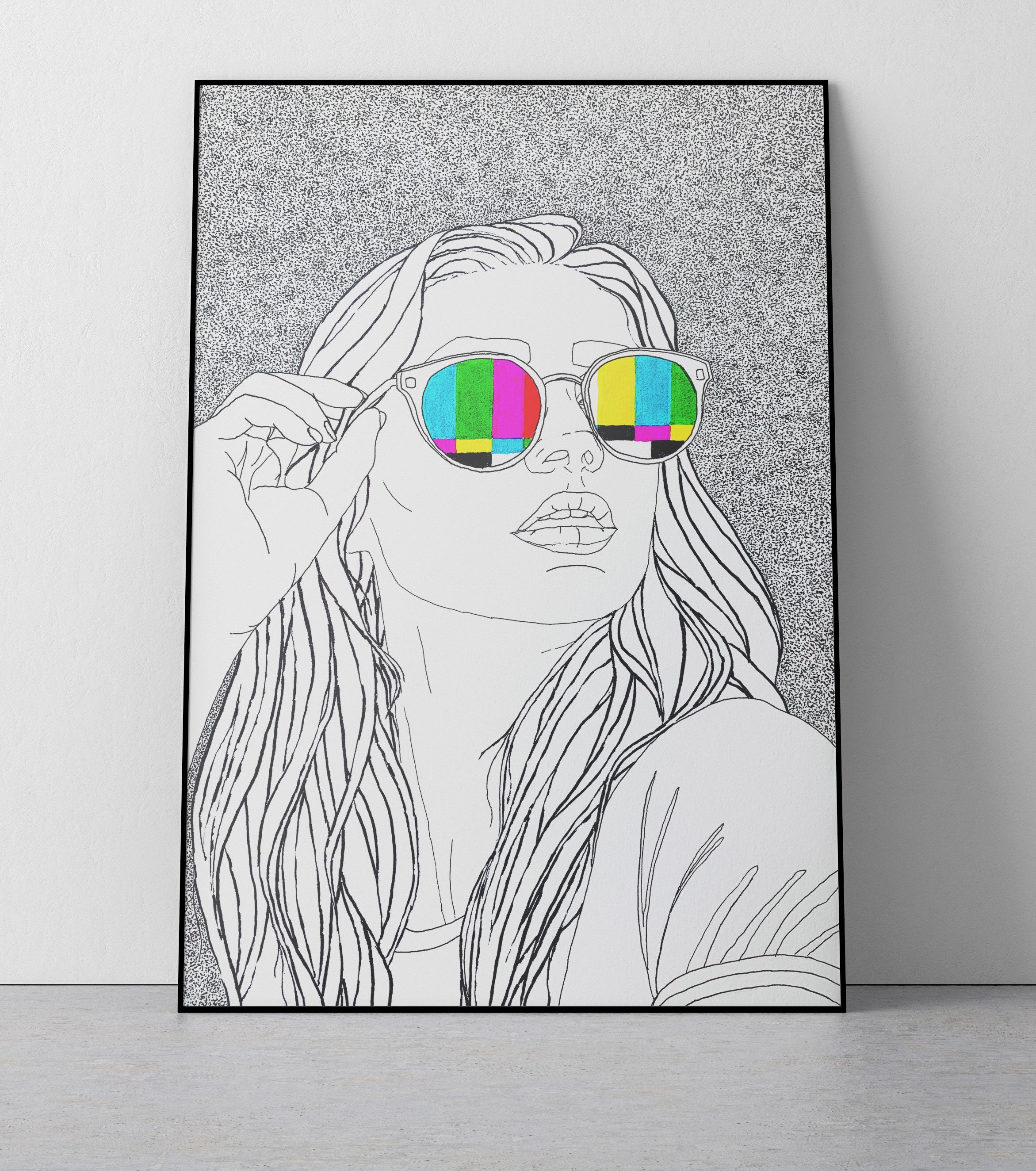 2020 Vision, Modern Art, Contemporary, Wall Art, Pen & Ink ...