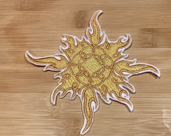 Embroidered Celtic Sun Patch Sew/Iron-On Style by TwistedStitcher2018 Located in Abbotsford BC Canada