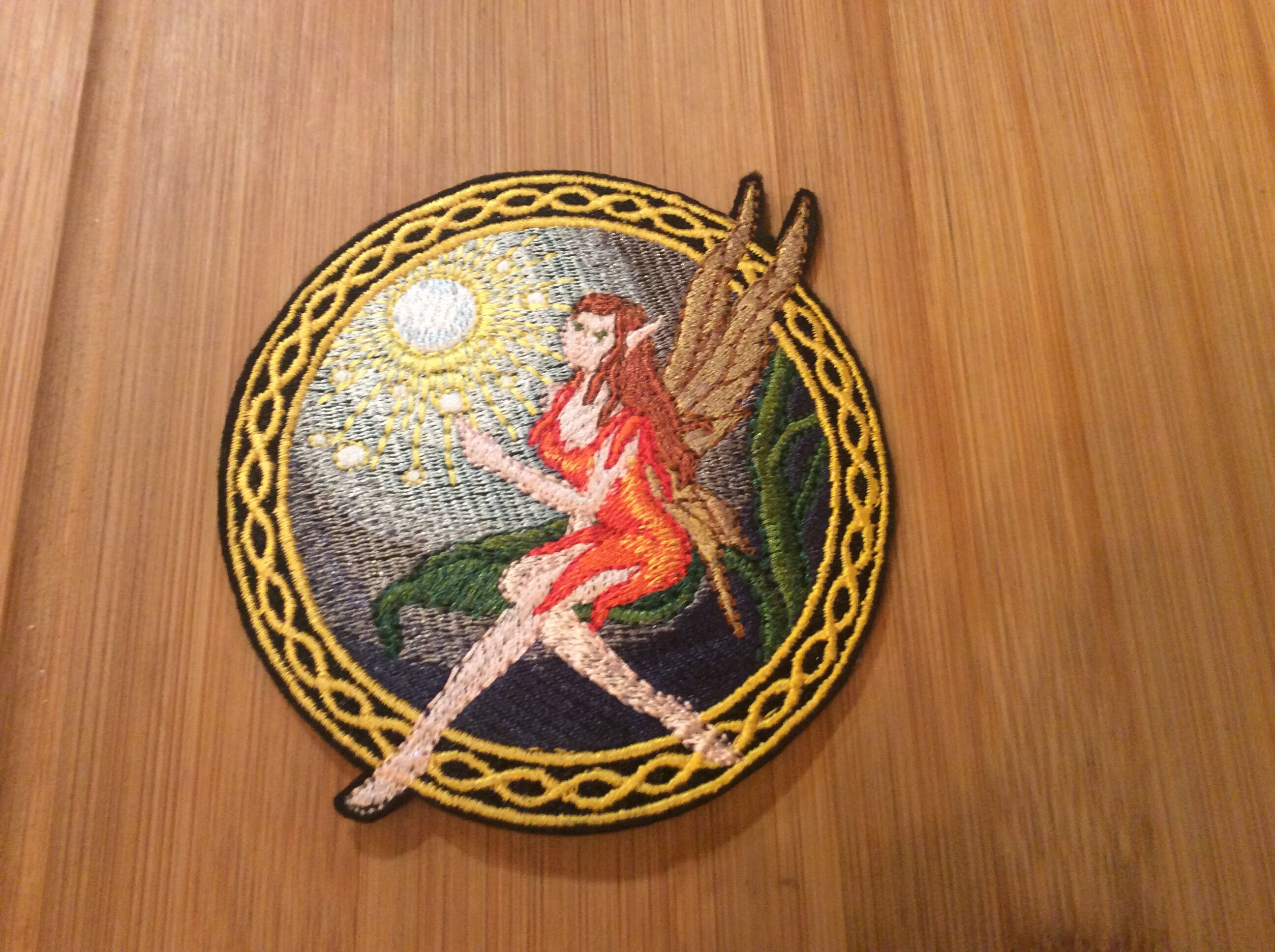 Embroidered Faerie Fairy Sew/Iron-On Patch Mystical Creature Patch 2 Sizes Available by Twistedstitcher 2018 Located in Abbotsford BC Canada - Thumbnail 2