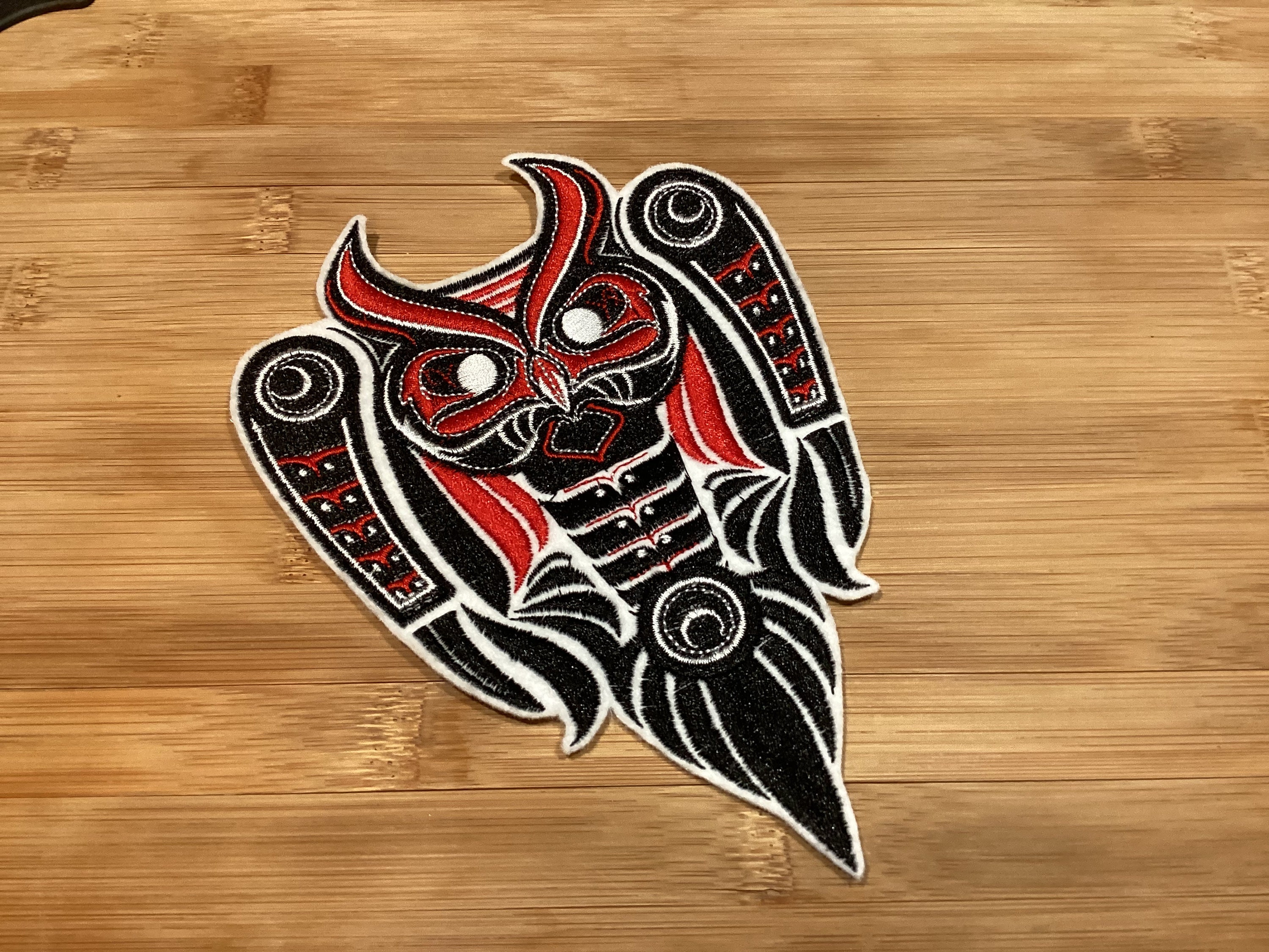 Embroidered Fierce Tribal Native Owl Patch Sew/Iron-On  5.16” x 7.06” inch - Thumbnail 7