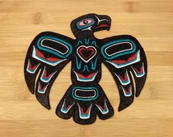 Embroidered Native Tribal Eagle Patch 6” x 6” inches by Twistedstitcher2018