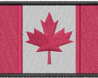 Embroidered Canada Flag Sew/Iron-On Patch Oh Canada by Twistedstitcher2018 Located in Abbotsford BC Canada