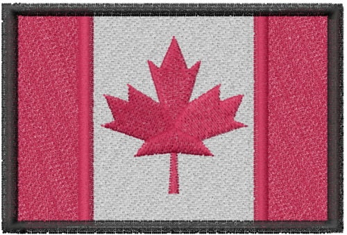 Embroidered Canada Flag Sew/Iron-On Patch Oh Canada by Twistedstitcher2018 Located in Abbotsford BC Canada - Thumbnail 3