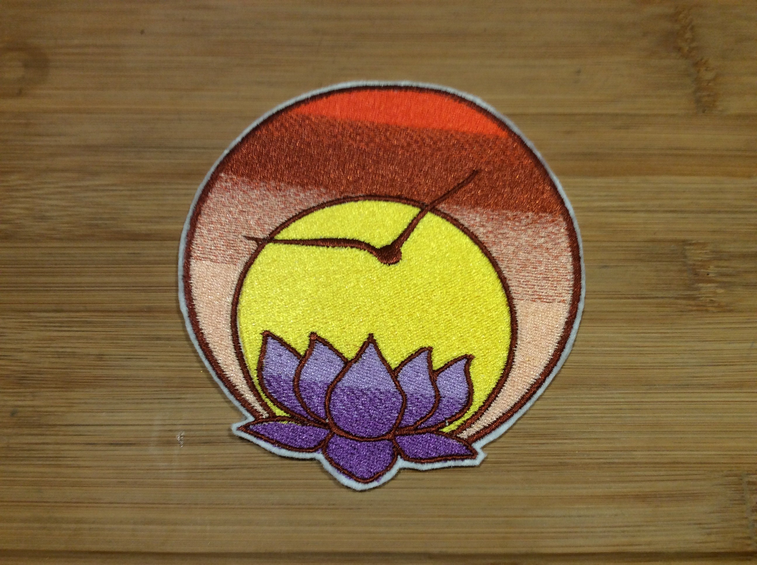 Embroidered Spiritual Yoga Awakening Iron/Sew-On Patch by Twistedstitcher 2018 Located in Abbotsford BC Canada - Thumbnail 2
