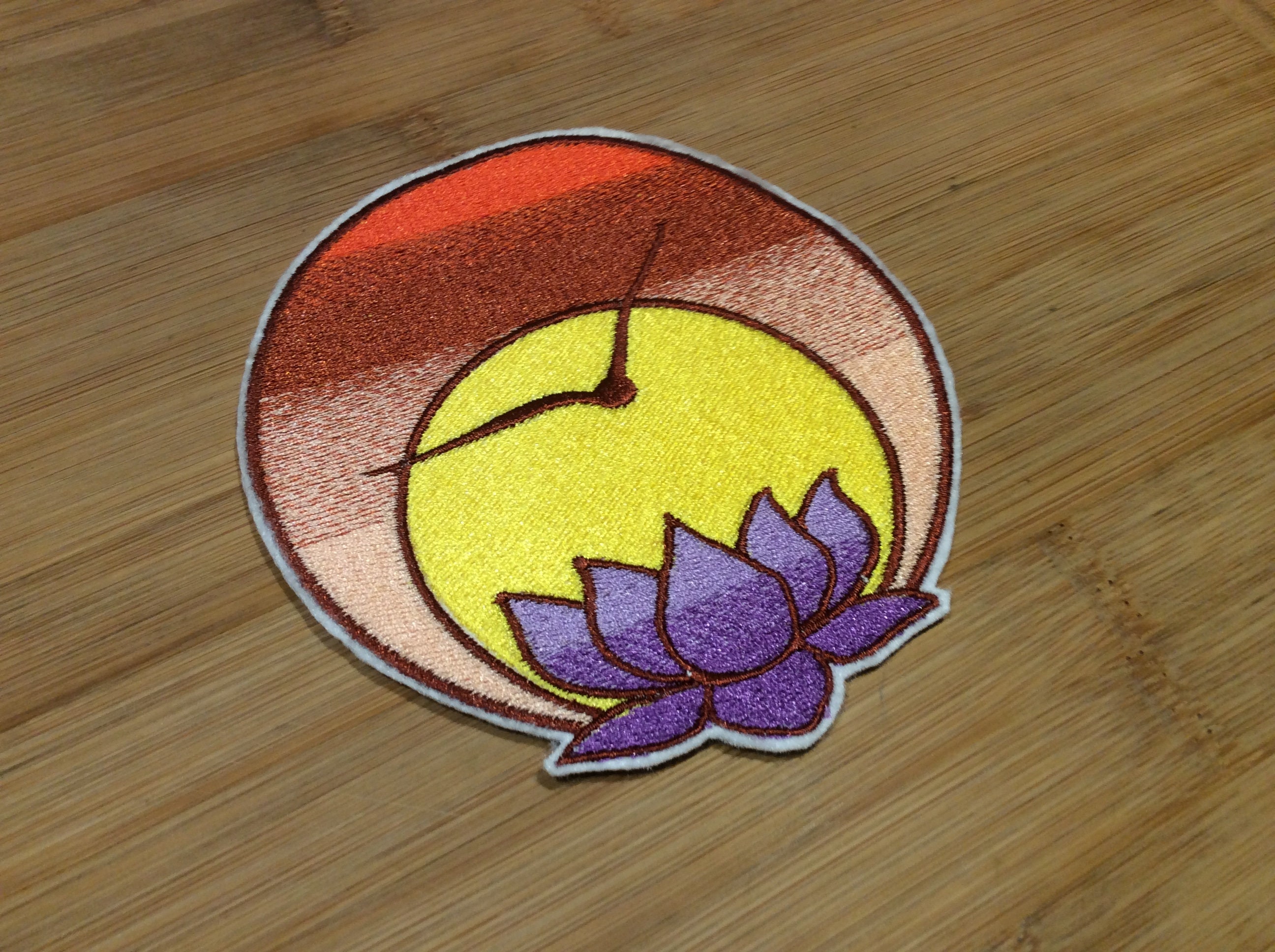 Embroidered Spiritual Yoga Awakening Iron/Sew-On Patch by Twistedstitcher 2018 Located in Abbotsford BC Canada - Thumbnail 4