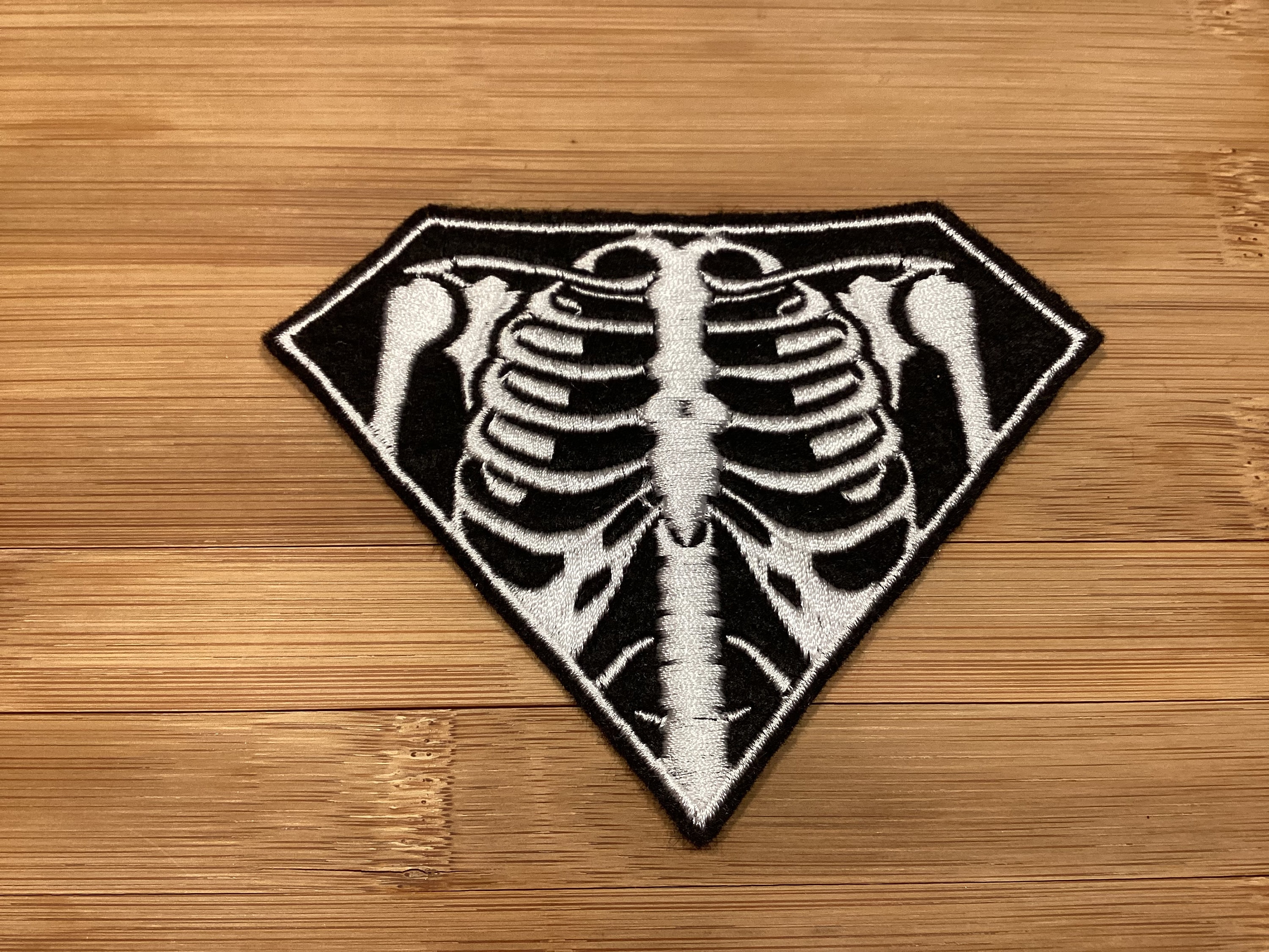 Skeleton Unit Patch Embroidered X-ray Skeleton Image Patch by Twistedstitcher 2018 Located ...