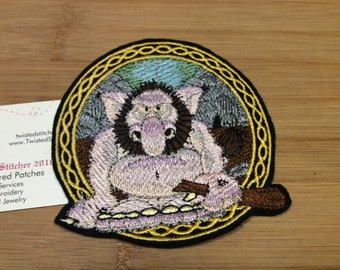 Embroidered Troll Patch Iron/Sew-On Mystical Creature Patch 2 Sizes Available by Twistedstitcher 2018 Located in Abbotsford BC Canada