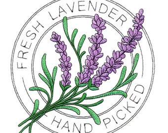Embroidered Fresh Lavender Hand Picked Patch Sew/Iron-on by TwistedStitcher2018 Located in Abbotsford BC Canada