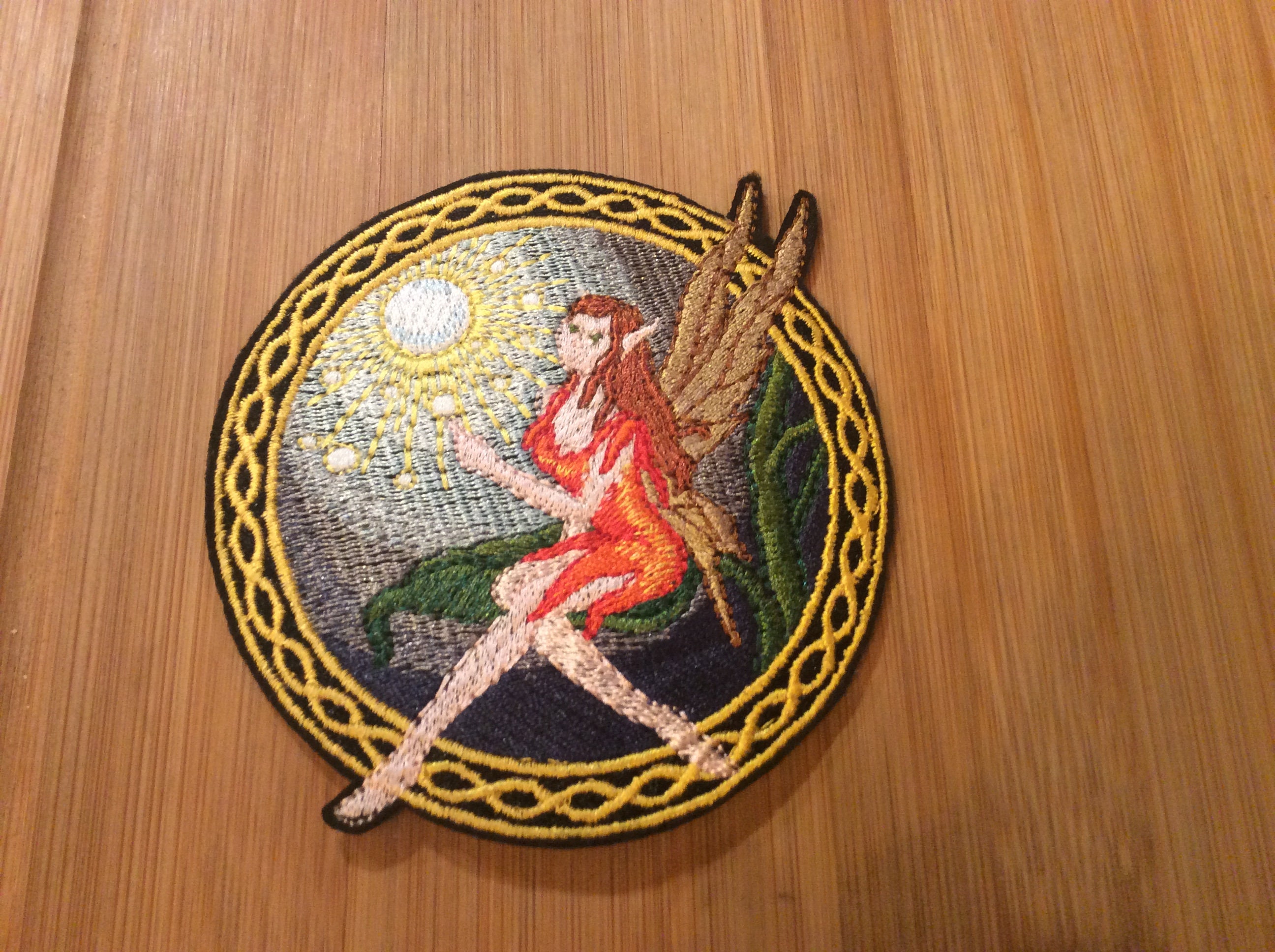 Embroidered Faerie Fairy Sew/Iron-On Patch Mystical Creature Patch 2 Sizes Available by Twistedstitcher 2018 Located in Abbotsford BC Canada - Thumbnail 3