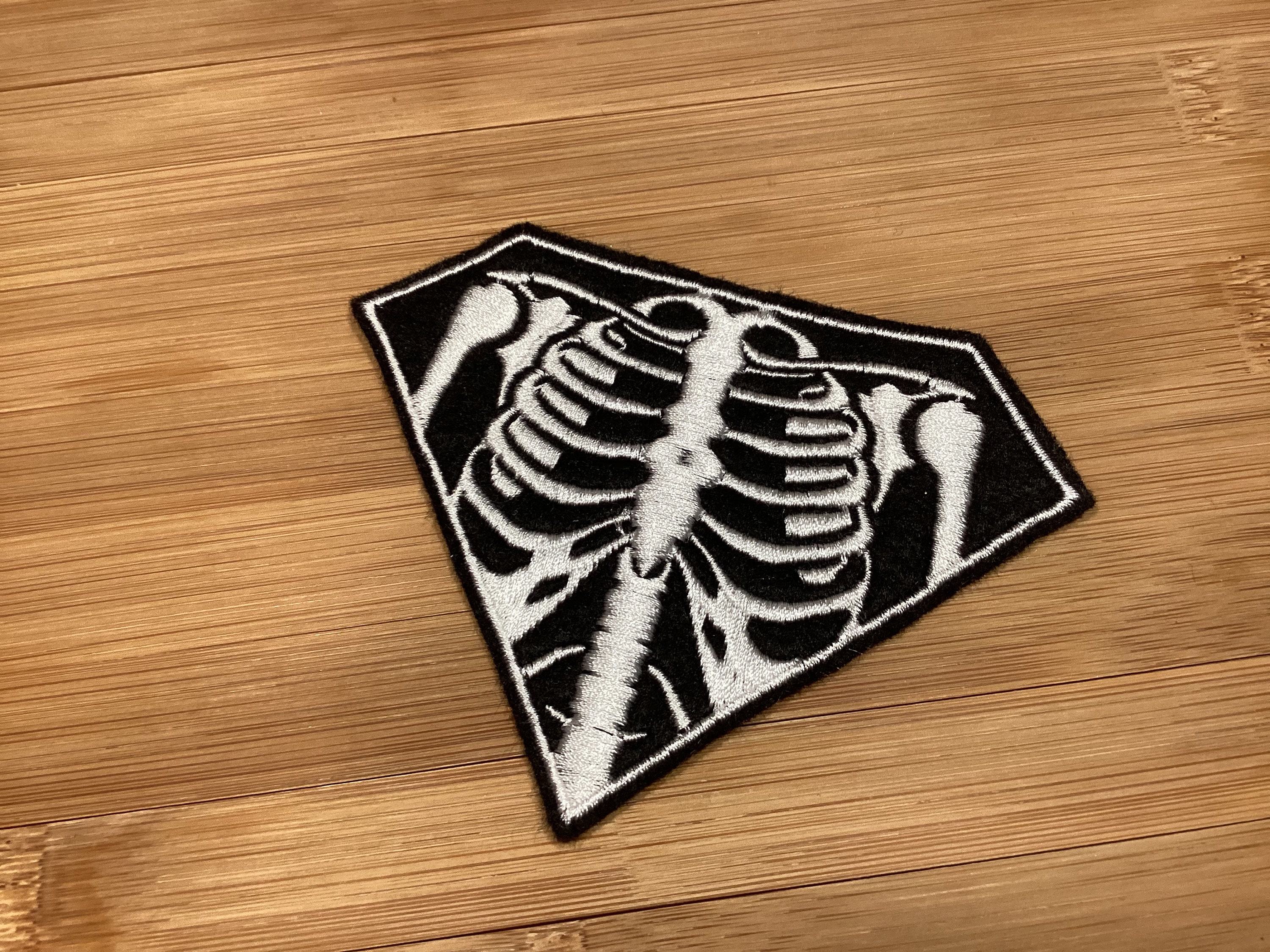 Skeleton Unit Patch Embroidered X-ray Skeleton Image Patch by Twistedstitcher 2018 Located ...