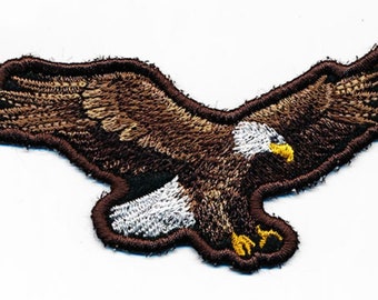 Embroidered American Bald Eagle Full Wing Eagle Patch by Twistedstitcher2018 Located in Abbotsford BC Canada