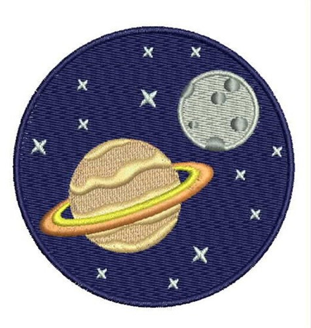 Embroidered Planets of Outer Space Sew/iron-on Patch by Twistedstitcher ...