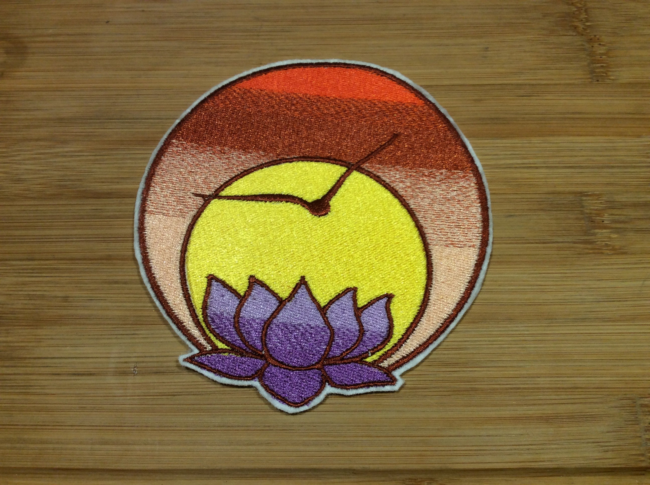 Embroidered Spiritual Yoga Awakening Iron/Sew-On Patch by Twistedstitcher 2018 Located in Abbotsford BC Canada - Thumbnail 3
