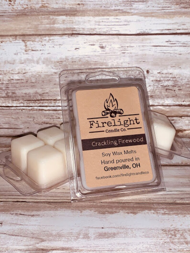 Crackling Firewood Soy Wax Melts Soy Wax Melts Wax Tarts Etsy
