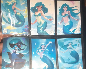 Sea Princess Trading cards, mermaid, comic book , girl toys , children toys, children's book, kid's book