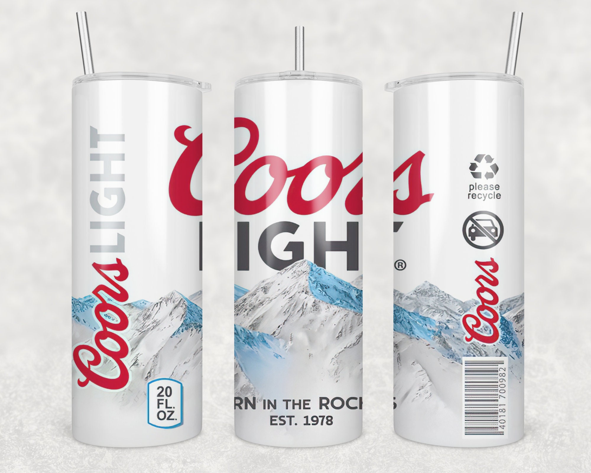 COORS LIGHT MOUNTAINS 3 BEER CAN COOLER COOZIE COOLIE KOOZIE HUGGIE PINK NEW