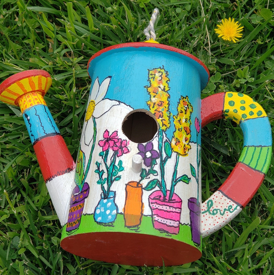 For the Birds Watering Can Etsy