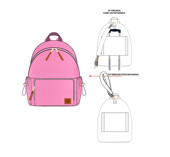 Backpack with stroller straps sale