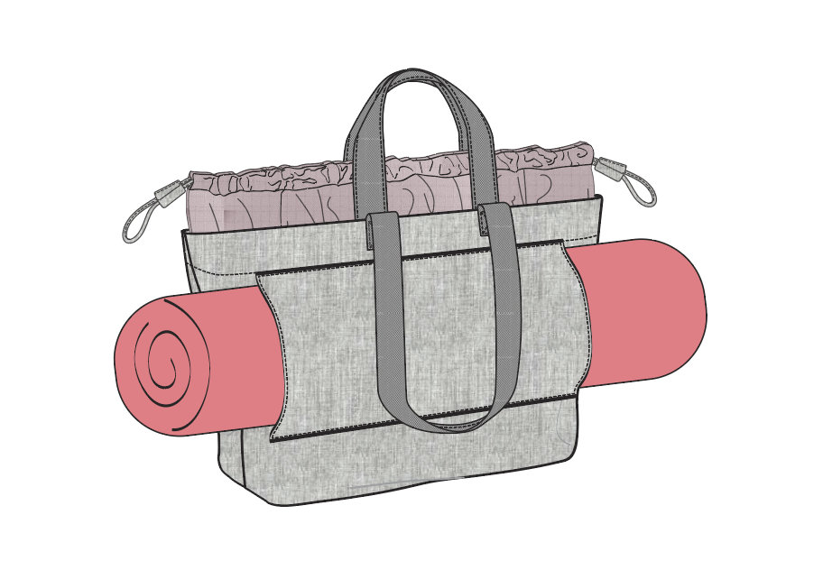 Indian Mandala Cotton Floral Printed Gym Yoga Mat Bag Strap & Zipper Maroon  Bags