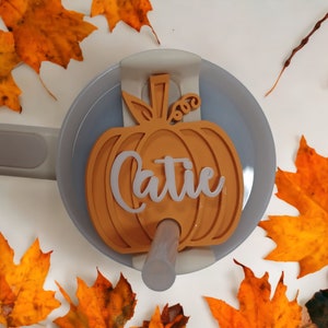 Personalized Tumbler Name Tag, Stanley Cup Pumpkin Topper, 30/40 oz  Custom Name Tag