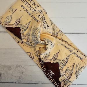Marauder's Map inspiriertes Faux geknotetes Twist-Stirnband