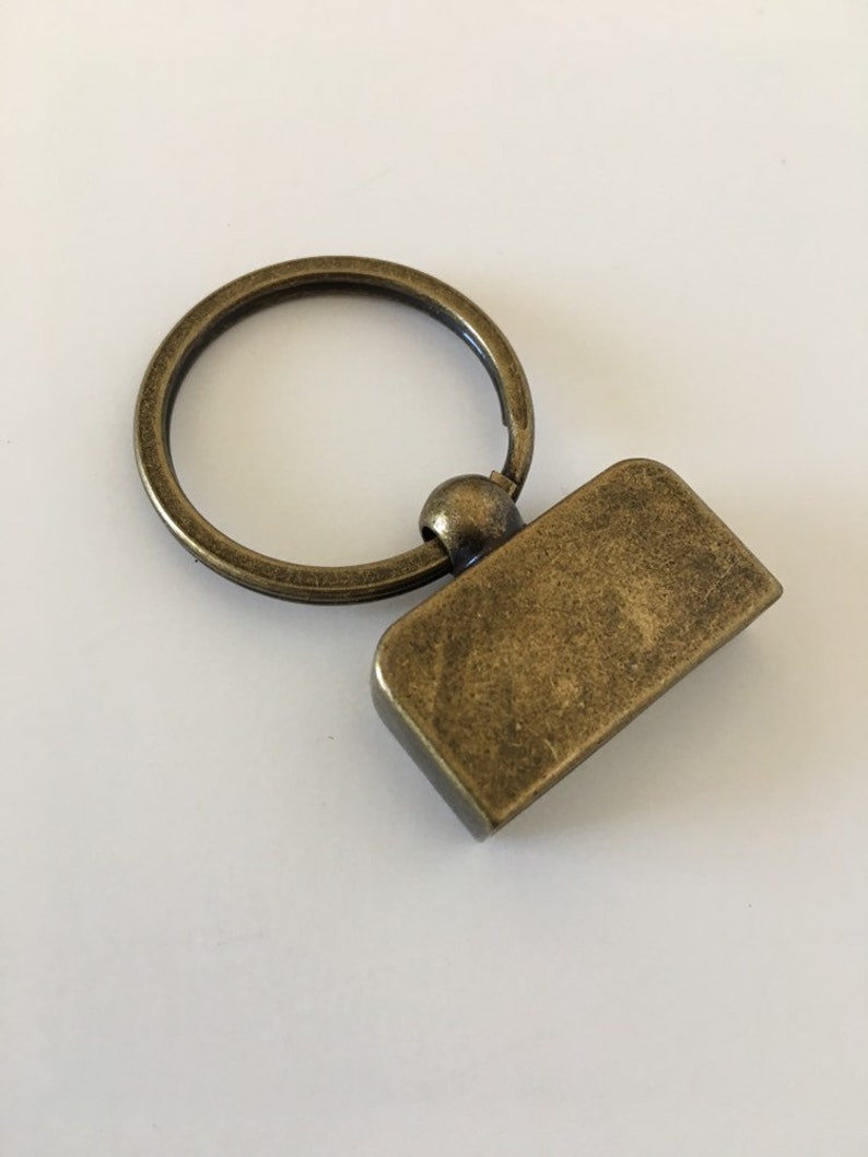 Set of 10 Pieces Brass Tone Hardware with Two Screws Key Fob Etsy