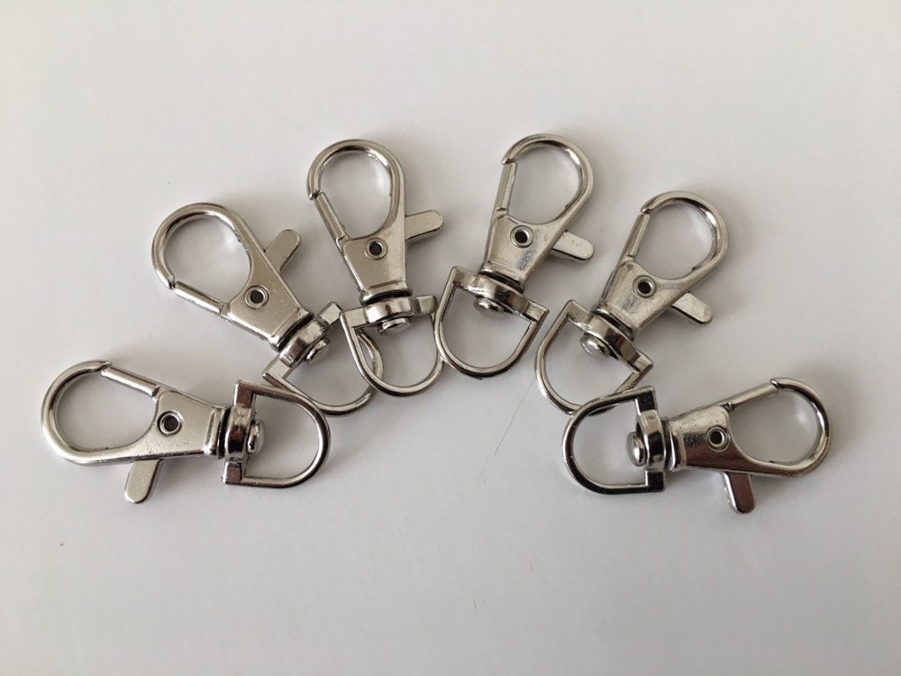 Set of 5 Pieces Large Swivel Clasps Silver Gold Tone Lobster - Etsy