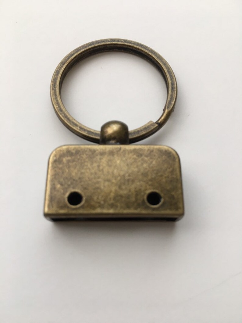 Set of 10 Pieces Brass Tone Hardware with Two Screws Key Fob Etsy