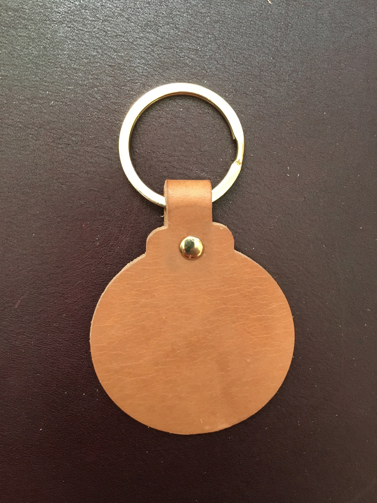 Blank Leather Key Chain Kit Keyfob Pre Punched Natural Veg Etsy