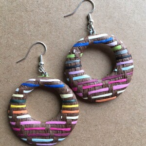 Colorful, playful, round, pretty earrings