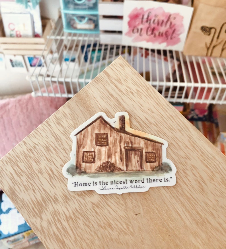 Little House on the Prairie Sticker/home Sticker/ Laura Etsy