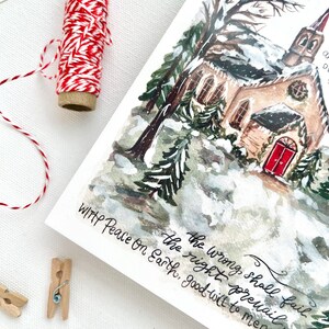 I Heard the Bells on Christmas Day Art Print / Holiday Church ...