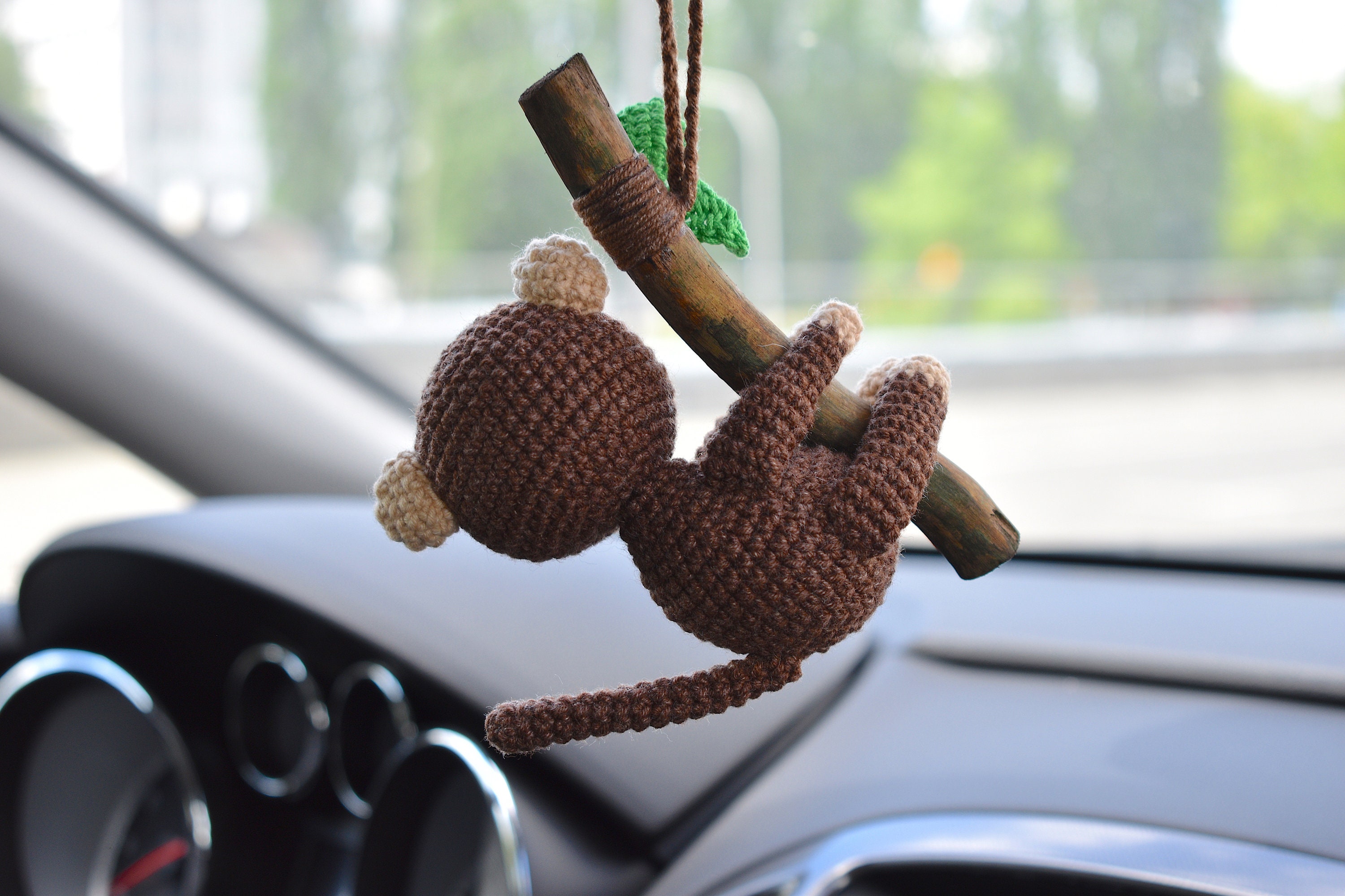 Car Hanging Accessories Funny Monkey Best Friend Gift Etsy