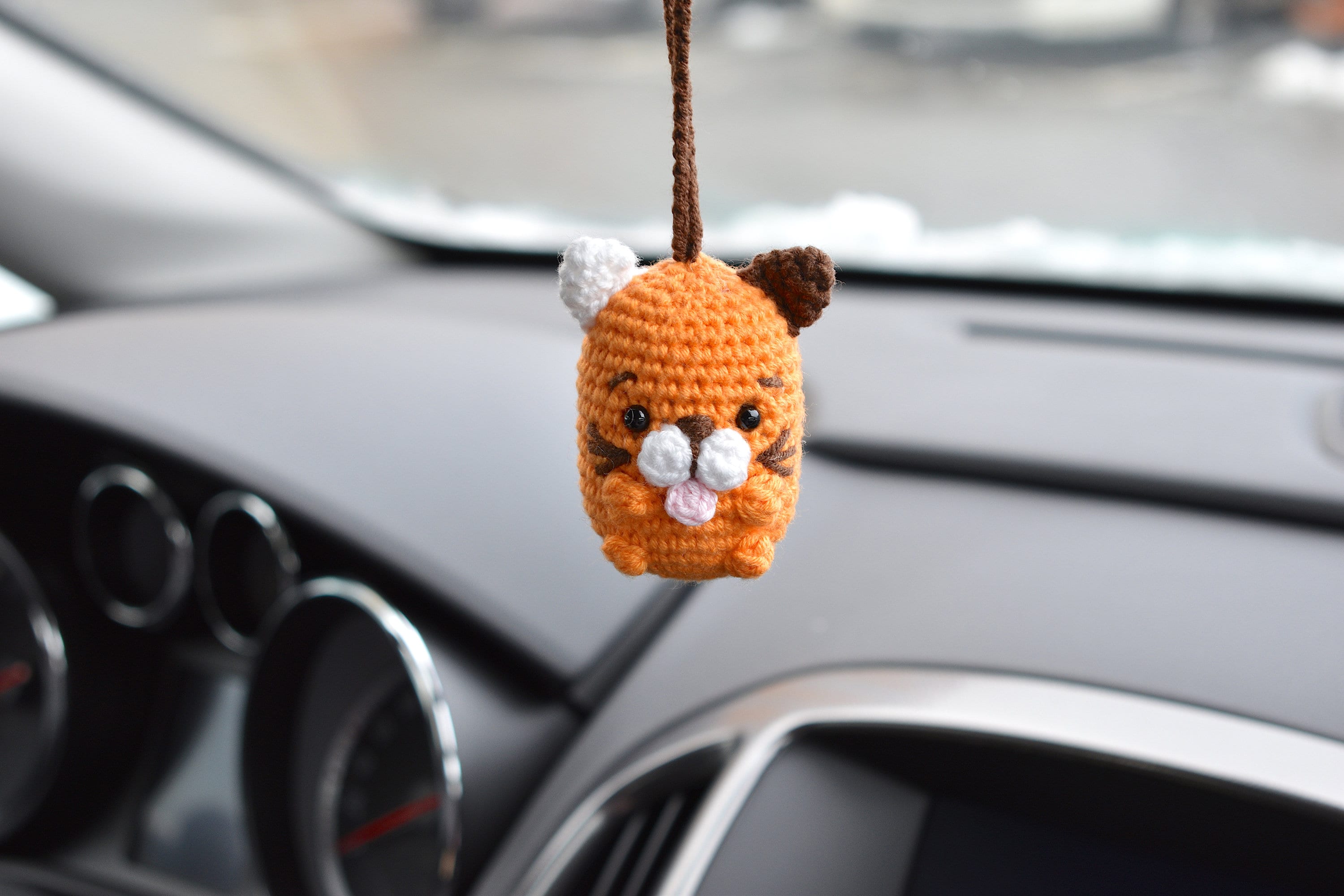 CAT Car Accessories Rear View Mirror Charm Cute Car Decor Etsy