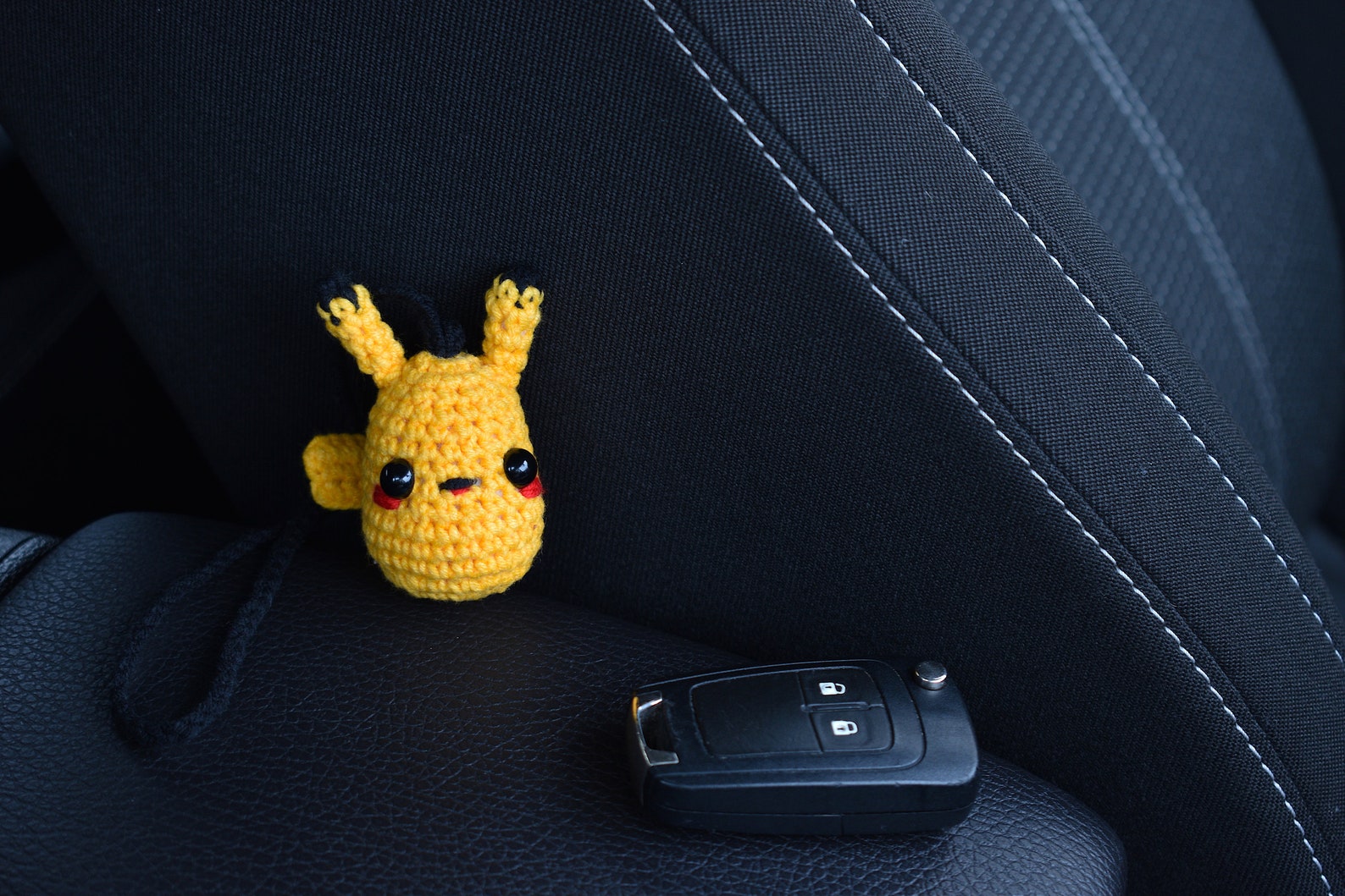 POKEMON PIKACHU Car Accessories Rear View Mirror Car Charm Etsy