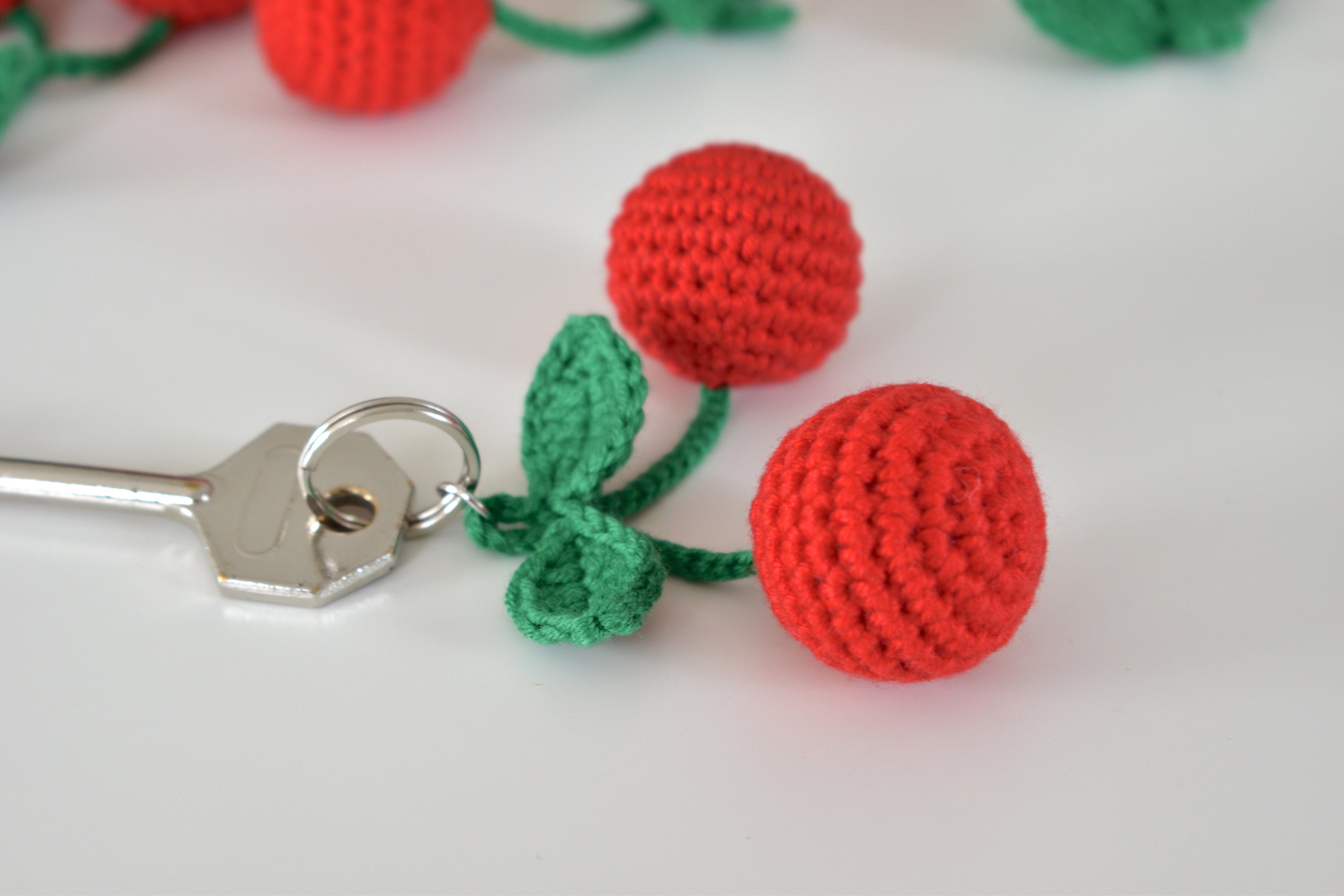 CHERRY Keychains For Women Cute Keychain Cherry Accessory Etsy