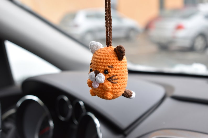 CAT Car Accessories Rear View Mirror Charm Cute Car Decor Etsy