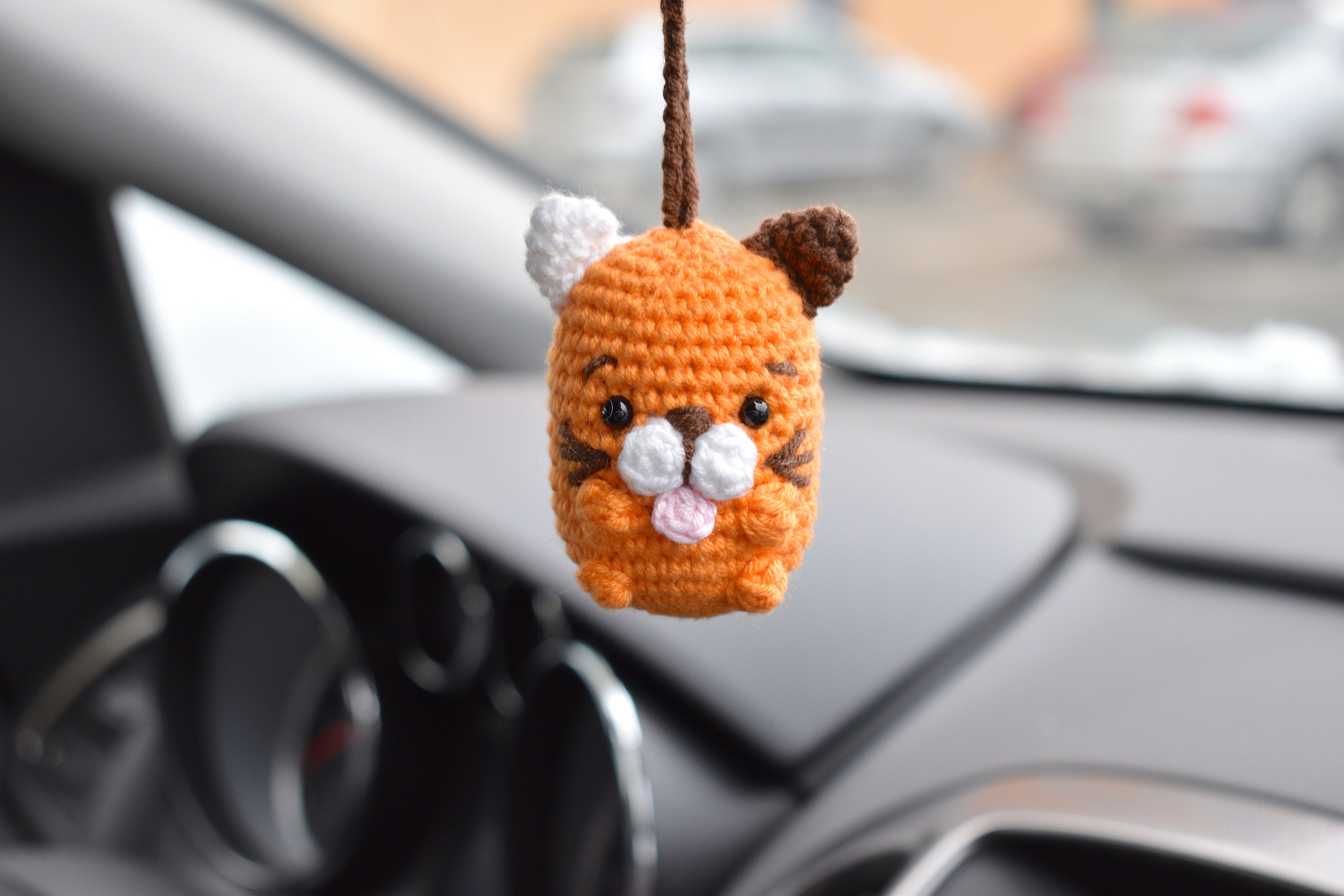 CAT Car Accessories Rear View Mirror Charm Cute Car Decor Etsy