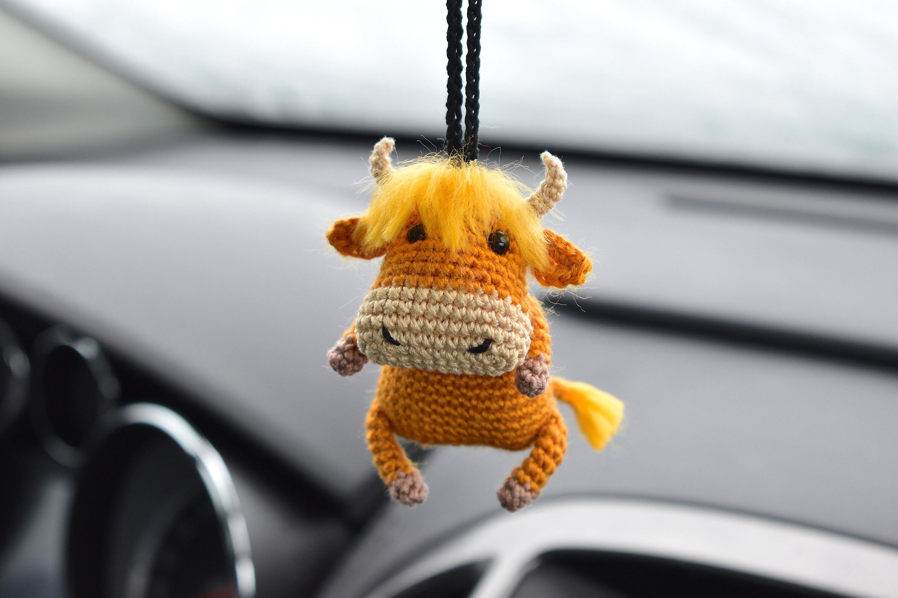 Highland Cow Car Accessories for Women/ Men Rear View Mirror Etsy
